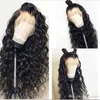 Jerry Curly Wig Peruvian Lace Front Human Hair Wigs With Baby Hair Water Wave Lace Front Wig Remy Hair Pre Plocked Blired Knots