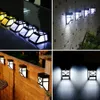 Solar Powered Path Wall Mount luz LED Outdoor Jardim Paisagem Cerca Waterproof Quintal Lamp exterior Gadgets OOA5149