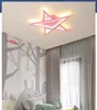 Lampadario moderno per soggiorno camera da letto Rosa Blu Bambini neonati maschi ragazze principessa Stella Lampada da soffitto Lampadario
