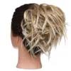 Nieuwe rommelige scrunchie chignon haarbroodje rechte elastische band updo haarstuk synthetisch haar chignon haaruitbreiding voor dames4989648