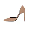 Kolnoo женщин 10 см высокий каблук d'Orsay насос в Nlack стелька остроконечные Toe обувь партия офис мода Bfcm платье обувь XN000-5