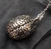 Fashion Jewelry Vintage Silver Brain necklace anatomy realistic 3d brain Pendant Necklace Jewelry good friend, clavicle chain Gift 513