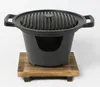 Griglia per barbecue portatile Famiglia single man Stufa per barbecue portatile BBQ Cucina coreana piatto per barbecue antiaderente el teppanyaki 080-2243J