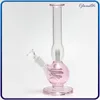 Pipa ad acqua in vetro Bong viola rosa Fumo Narghilè Rig Serpente Olio in vetro Burne Reycler Pipa ad acqua Percolatore14mm Downstem Bubbler