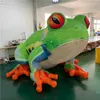 Hurtowa gigantyczna żaba o długości 3 m z i dmuchawą do reklamy nadmuchiwalnego etapu lub dekoracji parku