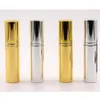 5ML Spruzzatore di alluminio Bottiglia di profumo di vetro trasparente Spray da viaggio Contenitore cosmetico vuoto portatile con spruzzatore di alluminio Botellas De Atomizadores De Perfume