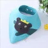 Bebek Bandana Bibs Bebek 3D Karikatür Burp Bezleri Su Geçirmez Üçgen Tükürük Türban Pamuk Işlemeli Önlükler Çocuklar Pinafore Dribble Bibs A7426