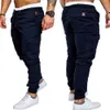 Moda Uomo Skinny Urbano Pantaloni cargo dritti Pantaloni gamba Casual Matita Jogger Pantaloni cargo tattici Pantaloni militari maschili 4031 1198 1852