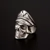 Skull Ring Skeleton Rock Punk Unisex Biker Gothic Ring Steampunk Grote Vintage Mannelijke Kwaad Oog Klauw Retro Armor Mode Koele Sieraden Halloween