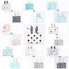 Cuscini per bambini Orecchie di coniglio Cuscino per bambini Cartoon Bunny Ear Kids Pad Stereotipi per bambini Cuscino Nursery Bedding 23 Disegni DHW2682