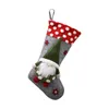 Kerstkousen Sock Gnome Doll Xmas Tree Candy Gift Bag Hangende hanger Decor Ornament