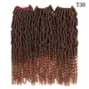 Sintético Brainding Nova Moda Bomba Torção Torção Trança Cabelo 14inch 75G Extensão Sintética Crochet Sintetic Dreads Casting Hair Marly