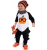 0-2T Baby Boy Halloween Abbigliamento T-shirt a maniche lunghe e pantaloni Cartoon Design Baby Boy Cosplay Abbigliamento pagliaccetto