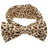 Baby Leopard Bow Tie Headbands Elastic Bowknot Hairbands Girls Headwear Headdress Kids Hair Accessories 6 Style HHA5683749933