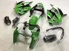 Injektionsfeoking Body Kit för Kawasaki Ninja ZX6R 636 00 01 02 ZX 6R 2000 2001 2002 ABS Green Fairings Bodywork + Gifts GS19