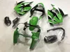 Wtryskowy zestaw korpusu dla Kawasaki Ninja ZX6R 636 00 01 02 ZX 6R 2000 2001 2002 ABS Green Wishings Caulingwork + prezenty GS19