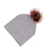 Jongen Hoed Katoen Kinderen Peuter Pasgeboren Hoeden Pompom Lente Herfst Winter Warmer Baby Meisje Muts Bont Veelkleurige Elastische Baby Mutsen6747661