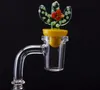 Quartz Banger Nail 45/90 Degree Domeless Nail With Cactus Carb Cap 10mm14mm18mm Male Female Clear Joint Smoking Tool For Hookahs