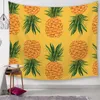 Ananas Série Tenture Murale Tapisserie Imprimer Personnages De Plantes Serviette De Plage Fibre De Polyester Femmes Tapis De Yoga De Mode Décor À La Maison 150 * 130cm 18q