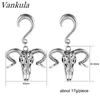 Vankula Nova Chegada Orelha Dangle Hooks 316L Aço Inoxidável Aço Aço Gauges Expansor Corpo Jóias Cool Estilo Plugs Piercing 2 Pcs