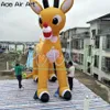 New Style Free Logo Christmas Animal Mascot Inflatable Reindeer Standing Deer with 4 Legs for Party Decoration