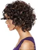 SHUOWEN Perruques de Cheveux Synthétiques JF3311 Full Curly Wavy 11 pouces Simulation de cheveux humains Perruques Perruque Cosmétique