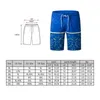 Monerffi Nya Mens Sommar Lösa Shorts Patchwork Printed Board Shorts Casual Beach Trunks Plus Storlek 5XL 6XL