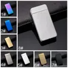 USB -laddning Sättare Double Fire Cross Twin Arc Pulse Electric Lighter Metal Portable Windsecture Lighters BH1899 TQQ6566164