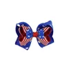 4th of July Girls Hair Bows Hair clip Flag Ribbons Hair accessories 35inch Independence Day American National Barrettes7099322