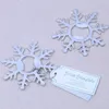 Silver Snowflake Bottle Openers Bridal Shower Wedding Favors Winter Party Supplies Anniversary Table Decor Supplies EEA832