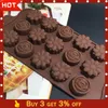 Chocolate mould TOP Cavity Silicone Flower Rose Cake Soap Mold Baking Ice Tray Mould G90529