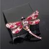 Dragonfly Brosch Män Kvinnor Bröllop Brosch Iced Zircon Smycken Gift Mode Brosche för Party Högkvalitativ Gratis frakt