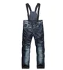 Calças de esqui suspensórios jeans engrossados calças de snowboard para homens inverno à prova d'água à prova de vento respirável com alta qualidade4904671