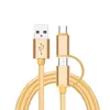 Hoge kwaliteit Type-C Micro USB-kabels 3 in 1 QC 3.0 Snelle oplader Cabo-kabel voor Samsung S10 Opmerking 10e Huawei P10 Xiaomi Smartphones Cellphone