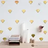 50pcs Nordic Diamond Mirror Stickers muraux pour enfants Salle acrylique Miroir décoratif Nursery Mirror Wall Decals252T