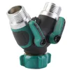 34 Inch Garden Hose 2 Way Splitter Valve Water Pipe Faucet Connector US Standard Thread