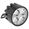 Freeshipping 1Pair 12W 6000K LED Four Bead Ultra Bright Waterproof Spotlight Headlamp for Motorcycle
