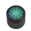 Nouvelle série Mandala Metal Aluminium Fumer Herb Grinder 50 mm 4 pièces dents de diamant tranchantes Tobac sur les plantes à base de plantes