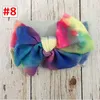 DIY Girl Big Hoofdband met Bow Peuter Kids Kleurrijke Hairband Flower Star Print 9styles voor kiezen