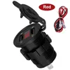 Car Dual USB Charger Cover for Motorcycle Auto Truck ATV Boat 12V-24V LED Dual USB Socket Mount Charger Power Adapter