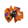 3" Клип тыква Печатных лент Hairbows девушка Halloween Party танец волосы Дети Hairgirps Barrettes Аксессуары для волос