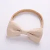 Baby Girls Nylon Headband Hair Bows Head Band Elastic Bowknot Hairband for Child 7 Color Kids Toddler Hair Accessories Headwear