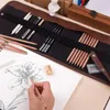 Lápis esboço lápis conjunto profissional esboçar desenho kit sacos de madeira para pintor escola estudantes arte suprimentos