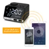 Bluetooth 4.2 Radio Alarm Clock Speaker con 2 porte USB LED Digital Alarm Clock Casa Decration Snooze Orologio Da Tavolo