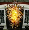 Lamps Special Retro Flush Mount Ceiling Lights Handmade Blown-Glass Art Chandelier for Home Decoration LED Bulbs