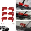 Rode Top Scheurschakelaar Decoratieve Cover voor Jeep Wrangler JL 2018+ Hoge kwaliteit Auto Exterior Accessoires