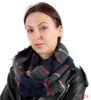 Plaid Scarf Pashmina Tartan Wrap Fashion Girls Oversized Sjal Nackkedja Utomhus Nyaste Lady Tassel Scarves Winter Warm Blanket A950
