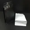 white and black matte coffee packaging bag mylar pet food storage zip lock standing bags doypack 50pcs 28*15+7.5cm eight sides sealing