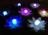 LED Lotus Lamp in kleurrijke veranderde drijvende waterpool Wishing Light Lampen Lantaarns voor Party Decoration Wishing Lamp