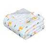 Fashion 6 Lager Muslin Bomull Baby Sleeping Blanket Swaddle Andas Barn Barn Barn 110 * 110cm Quilt